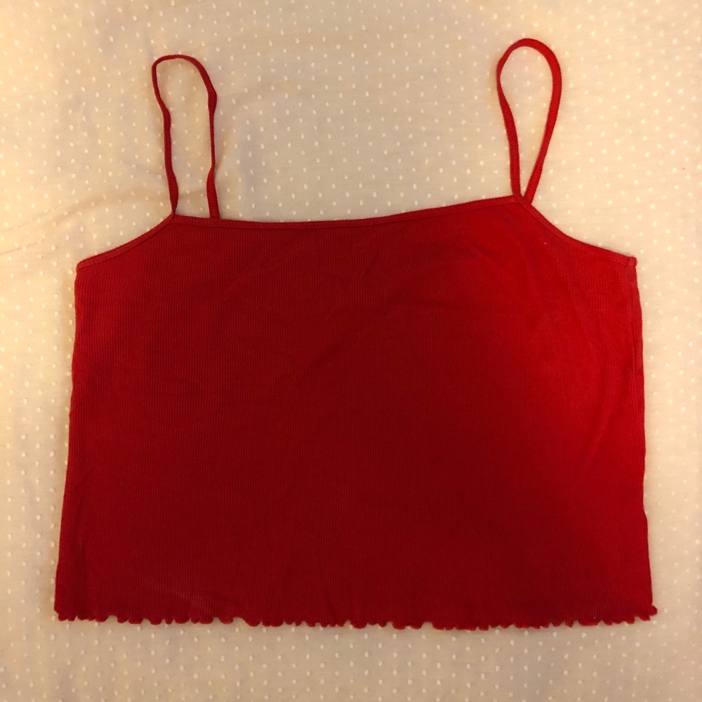 Red tank top